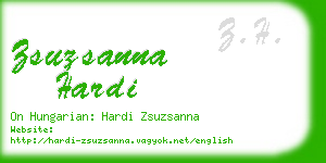zsuzsanna hardi business card